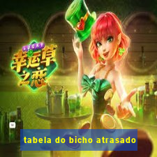 tabela do bicho atrasado